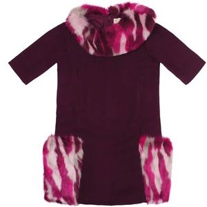 NWT Teela NYC toddler fur dress